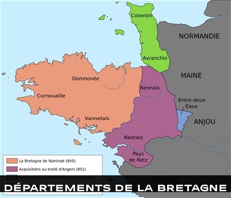 Départements de la Bretagne
