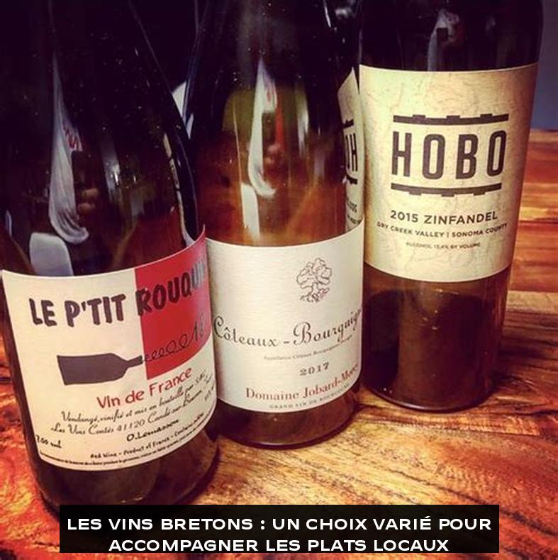 Les vins bretons : un choix varié pour accompagner les plats locaux