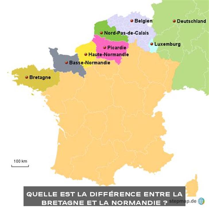 Quelle est la différence entre la Bretagne et la Normandie ?