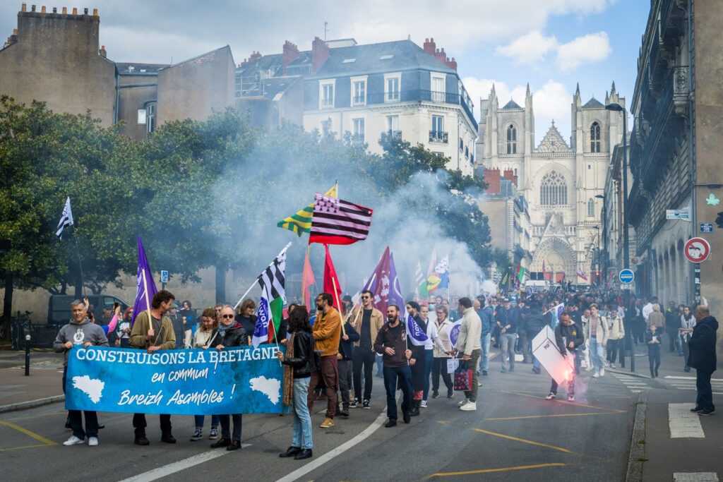 Manifestadeg Breizh Asambles - Manifestation Bretagne en Commun - Prise de parole Bretagne en Commun, le 28 septembre 2024 à Nantes - Komzoù manifestadeg “Breizh Asambles” e Naoned